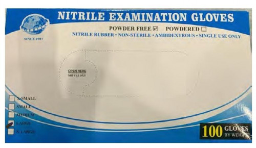 GUANTES DE NITRILO TALLA XL CAJA -100U-