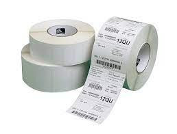 ZEBRA CINTA DE ETIQUETAS DE TRANSFERENCIA TÉRMICAS 1000D DE 102MM X 102MM, CAJA DE 12 ROLLOS (700 ETIQUETAS POR ROLLO)