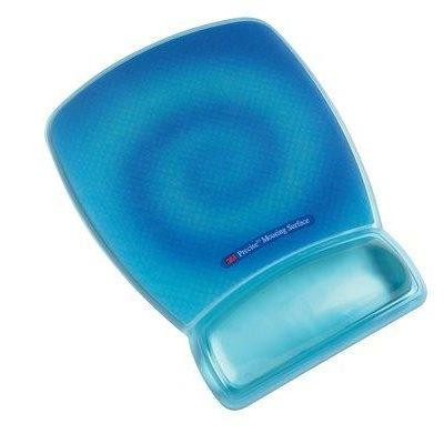 3M REPOSAMUÑECAS PARA RATÓN CONFORT SUPERFICIE DE PRECISIÓN AZUL FLUORESCENTE