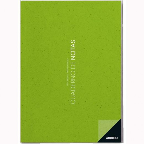 ADDITIO CUADERNO DE NOTAS A4 PARA EL PROFESORADO PVC 64 PÁGINAS C/SURTIDOS