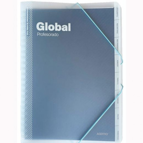 ADDITIO CARPETA GLOBAL PARA PROFESORADO 24X32CM 144 PÁGINAS PP C/SURTIDOS