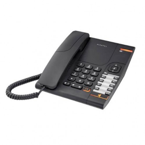 ALCATEL TEMPORIS TELÉFONO FIJO ANALÓGICO MODELO 380 CON MANOS LIBRES Y TOMA PARA AURICULAR