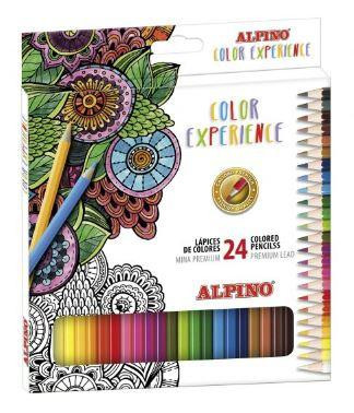 ALPINO 24 LÁPICES DE COLORES EXPERIENCE 177MM MINA PREMIUM ESTUCHE DE 24 C/SURTIDOS ALPINO 24 LÁPICES DE COLORES EXPERIENCE 177MM MINA PREMIUM ESTUCHE DE 24 C/SURTIDOS