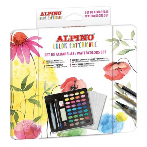 ALPINO ACUARELAS COLOR EXPERIENCE SET COMPLETO 36 COLORES + ACCESORIOS /SURTIDOS ALPINO ACUARELAS COLOR EXPERIENCE SET COMPLETO 36 COLORES + ACCESORIOS /SURTIDOS