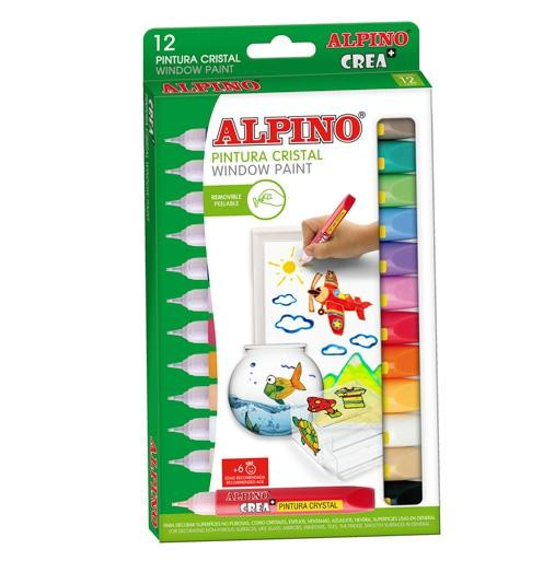 ALPINO PINTURA CRYSTAL CREA+ CON APLICADOR ESTUCHE DE 12 C/SURTIDOS