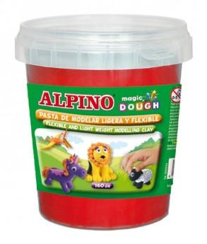 ALPINO PASTA DE MOLDEAR MAGIC DOUGH BOTE 160GR ROJO