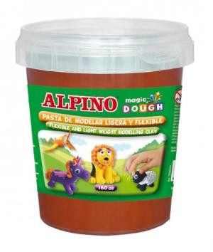 ALPINO PASTA DE MOLDEAR MAGIC DOUGH BOTE 160GR MARRÓN