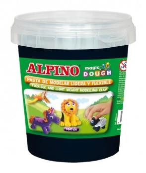 ALPINO PASTA DE MOLDEAR MAGIC DOUGH BOTE 160GR NEGRO