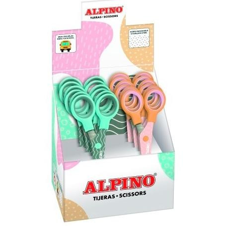 ALPINO TIJERAS ESCOLARES EXPOSITOR 12 C/SURTIDOS PASTEL ALPINO TIJERAS ESCOLARES EXPOSITOR 12 C/SURTIDOS PASTEL