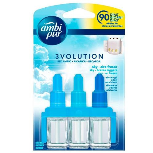 AMBIPUR AMBIENTADOR 3 VOLUTION RECAMBIO AIRE FRESCO 21ML