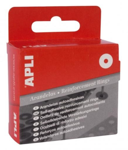 APLI ARANDELAS DE REFUERZO 13MM TRANSLÚCIDAS CAJA 240 ARANDELAS