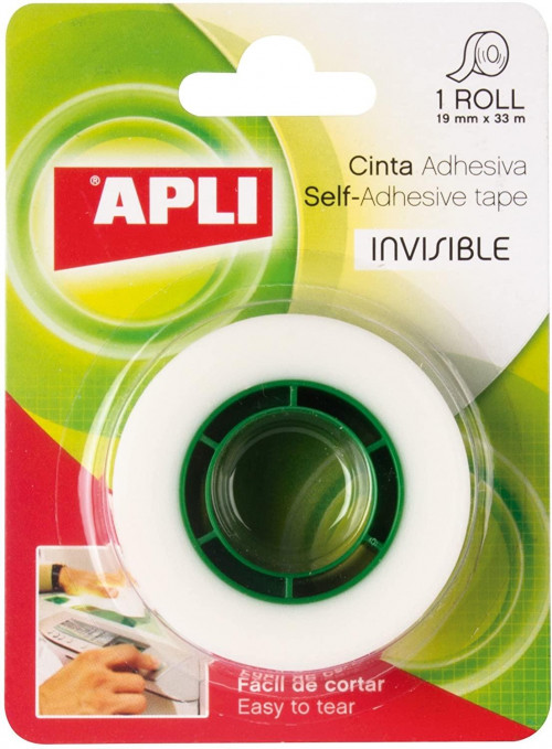 APLI CINTA ADHESIVA TRANSPARENTE ROLLO 19MM X 33M PACK 10U