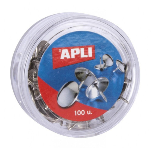APLI CHINCHETAS NIQUELADAS CAJA DE 100 -16U-