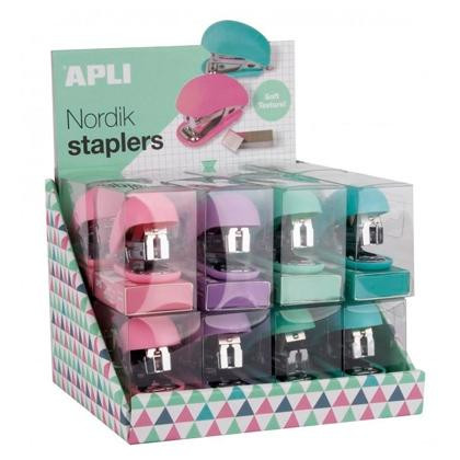 APLI EXPOSITOR GRAPADORAS NORDIK COLLECTION COLORES SURTIDOS -16U- APLI EXPOSITOR GRAPADORAS NORDIK COLLECTION COLORES SURTIDOS -16U-