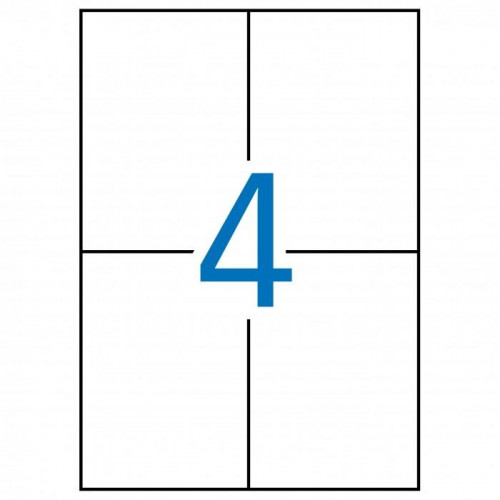 APLI ETIQUETAS ADHESIVAS 105X148MM INKJET/LÁSER C/RECTOS 4 X 100H BLANCO APLI ETIQUETAS ADHESIVAS 105X148MM INKJET/LÁSER C/RECTOS 4 X 100H BLANCO