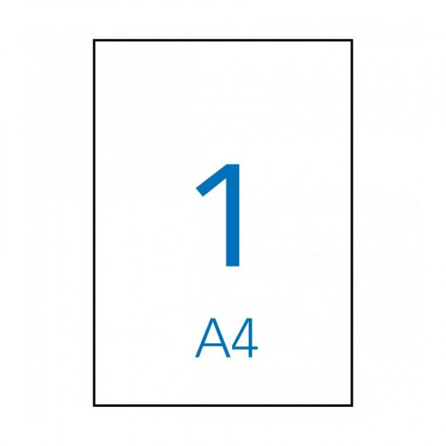 APLI ETIQUETAS ADHESIVAS 210X297MM INKJET C/RECTOS 1 X 10H POLIÉSTER BLANCO