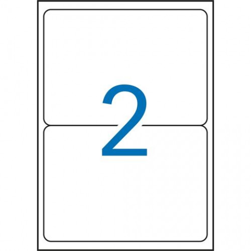 APLI ETIQUETAS ADHESIVAS RESISTENTES INTERPERIE 199,6X143,5MM LÁSER C/ROMOS 2 X 20H POLIÉSTER BLANCO