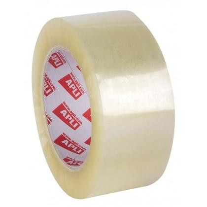 APLI PRECINTO ESTÁNDAR SIN RUIDO 28 MICRAS ROLLO 48MMX132M PP ACRÍLICO TRANSPARENTE