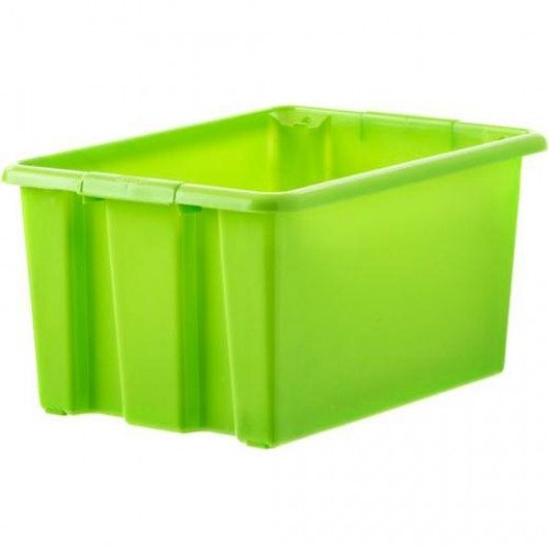 ARCHIVO 2000 CAJA DE ALMACENAJE DIVERTIDO 305X225X200MM 14 LITROS SIN TAPA VERDE KIWI