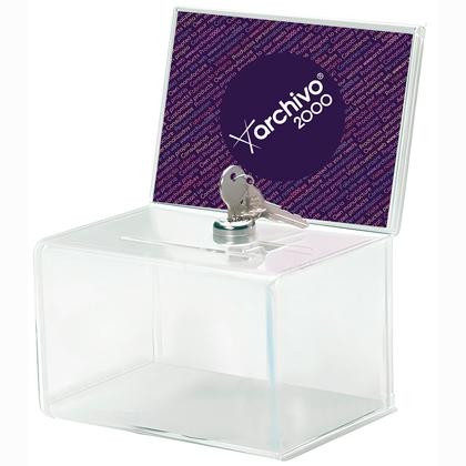ARCHIVO 2000 BUZÓN DE SUGERENCIAS PERSONALIZABLE CON LLAVE 155X110X205 MM