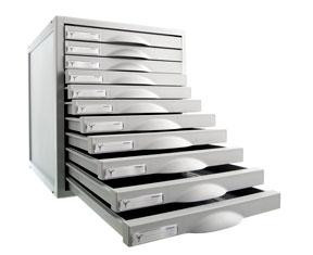 ARCHIVO 2000 MÓDULO ARCHISYSTEM DE 11 CAJONES 356X316X362 MM GRIS