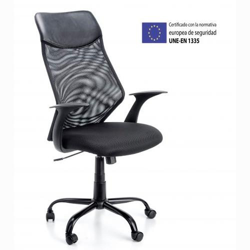 ARCHIVO 2000 SILLA OPERATIVA PINTAFONTES MECANISMO SINCRONIZADO  RESPALDO ERGONOMICO NEGRO