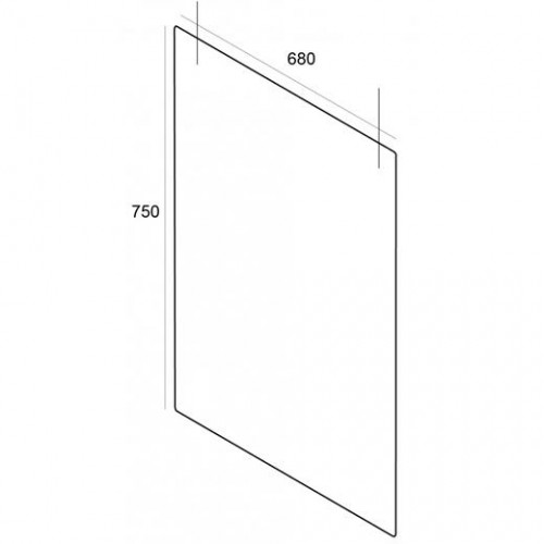 ARCHIVO 2000 MAMPARA DE PROTECCIÓN COLGANTE PARA TECHO 680X750MM METACRILATO 5MM TRANSPARENTE