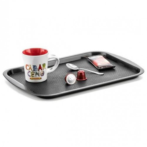 ARCHIVO 2000 BANDEJA DE SERVIR LA HORA DEL CAFÉ 305X435X20 MM NEGRO