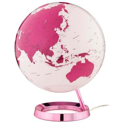 ATMOSPHERE ESFERA TERRESTRE LUMINOSA LIGHT & COLOUR HOT PINK 30 CM CON LUZ ROSA METALICA