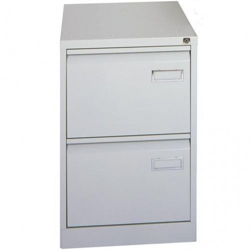 BISLEY ARCHIVADOR METALICO 2 CAJONES ARCHIVO CARPETAS COLGANTES A4/FOLIO+ FONDO 62CM GRIS