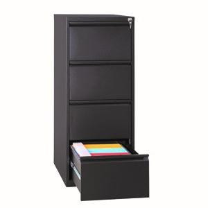ARCHIVADOR METALICO CARPETAS COLGANTES 4 CAJONES 132X46X62 CM (ALTO X ANCHO X FONDO) ANTRACITA (MONTADO)