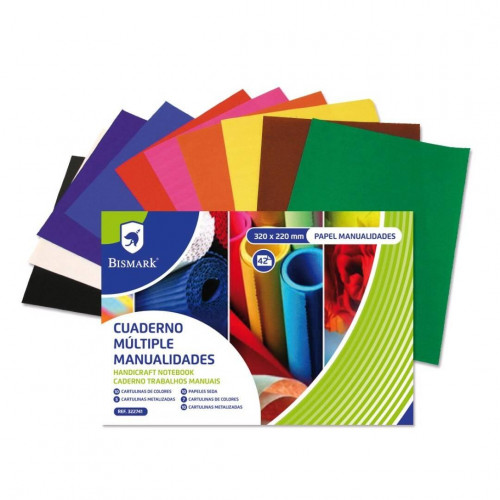 BISMARK CUADERNO MULTIPLE PARA MANUALIDADES 42H 33X22CM -12U-