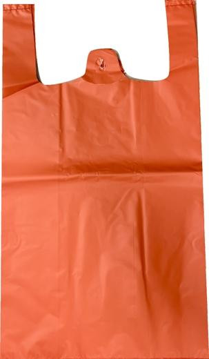 BOLSA DE ASA ANONIMA 42X53 50 MICRAS 70% RECICLADO NARANJA 1KG