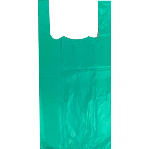 BOLSA DE ASA ANONIMA 42X53 50 MICRAS 70% RECICLADO VERDE 2KG
