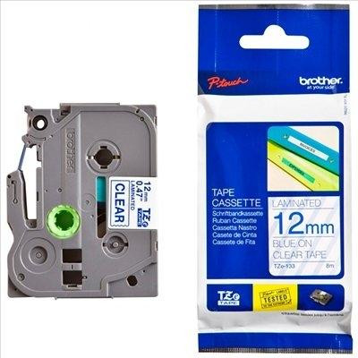 BROTHER CINTA ROTULADORA LAMINADA AZUL / TRANSPARENTE 12MMX8M