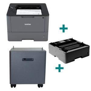 BROTHER IMPRESORA LÁSER MONOCROMO BROTHER HL-L5100DN + BANDEJA LT6500 + PEDESTAL ZUNTL5000D