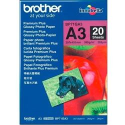 BROTHER PAPEL INKJET GLOSSY A3 20H 260G/M2