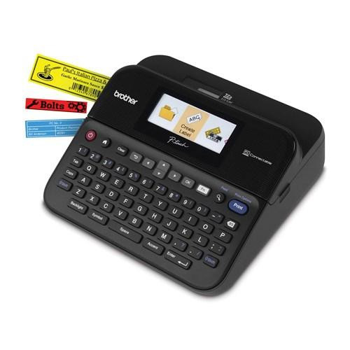 BROTHER ETIQUETADORA - ROTULADORA ELECTRÓNICA, PANTALLA A COLOR, TECLADO, Y CONEXIÓN A PC