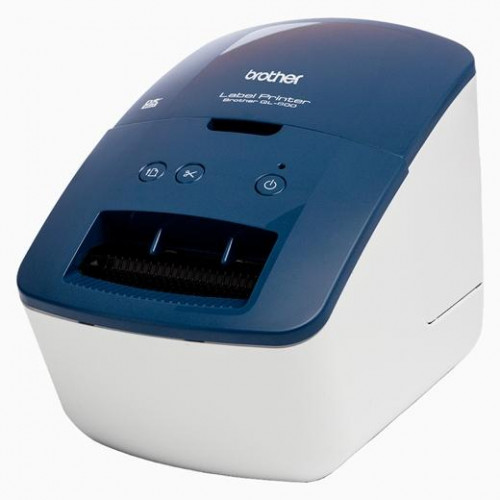 BROTHER  ETIQUETADORA - ROTULADORA ELECTRÓNICA QL-600B AZUL Y BLANCA