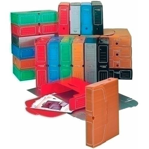 CARCHIVO CAJA ARCHIVO DEFINITIVO MINISTERIAL DESPLEGADO 387X275X105MM PP AZUL