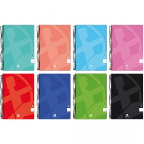 CENTAURO CUADERNOS TAPA BLANDA 01-UNICLASIC 80H CUADRÍCULA 4MM FOLIO COLORES SURTIDOS