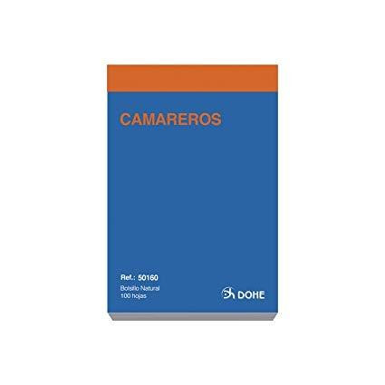 DOHE TALONARIO CAMAREROS BOLSILLO NATURAL SENCILLO -10U-