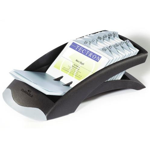 DURABLE VISIFIX DESK VEGAS TARJETERO SOBREMESA 131X67X245MM NEGRO