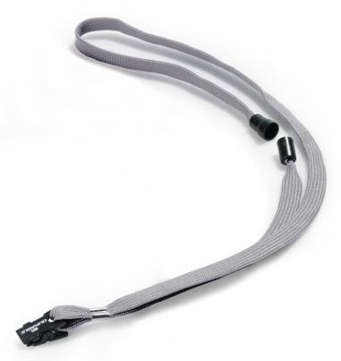 DURABLE CINTA PARA PORTANOMBRES 44CM X 20MM CIERRE DE SEGURIDAD TEXTIL GRIS