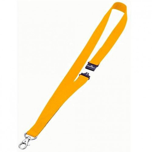 DURABLE CINTA PARA PORTANOMBRES 44CM X 20MM CIERRE DE SEGURIDAD AMARILLO -10U-