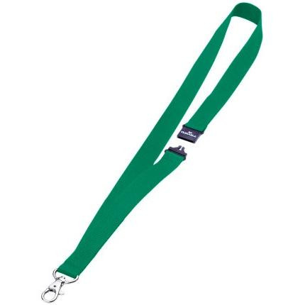 DURABLE CINTA PARA PORTANOMBRES 44CMX20MM C/CIERRE DE SEGURIDAD PACK 10U VERDE