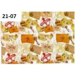 DM BOBINA DE PAPEL DE REGALO 31CMX70M S/100 DISEÑO 21-07 ESTAMPADO MULTICOLOR