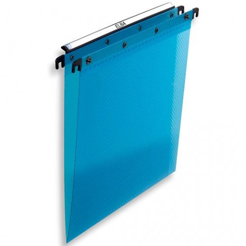 ELBA CARPETA COLGANTE DESIGN A4 LOMO V VISOR LARGO PP AZUL ELBA CARPETA COLGANTE DESIGN A4 LOMO V VISOR LARGO PP AZUL