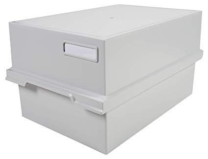 EXACOMPTA ARCHIVADOR FICHAS CON TAPA 1000 FICHAS A4 GRIS
