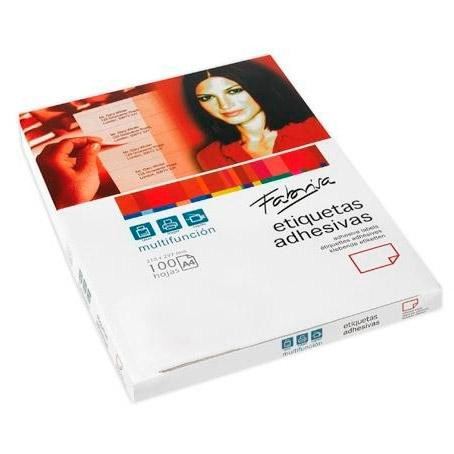 FABRISA ETIQUETAS ADHESIVAS MULTIFUNCIÓN 105X74,1MM C/RECTOS 8 X 100H BLANCO
